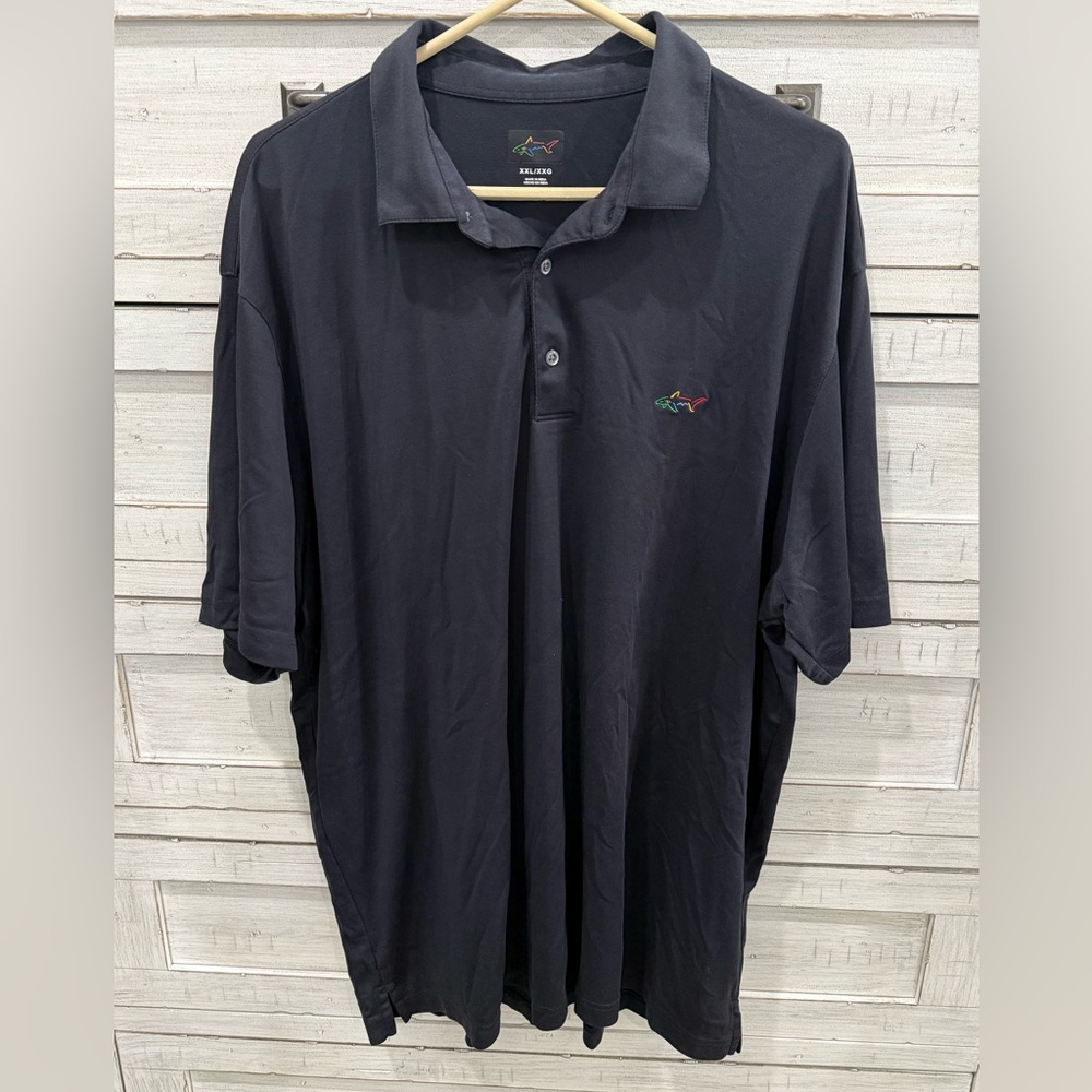 Greg Norman Collection Black Polo Shirt